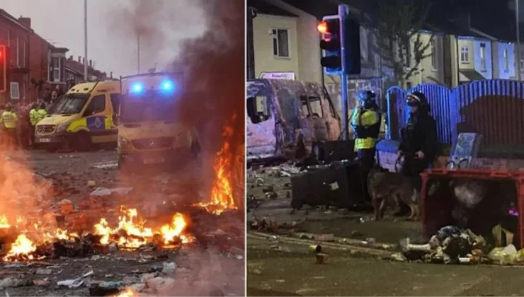 İngiltere’de üç çocuğun öldürülmesinden sonra başlayan olaylar büyüyor: Polis araçları ateşe verildi, 100 kişi gözaltına alındı