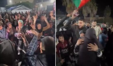 Gazzeliler, ateşkes anlaşmasını sokaklarda kutladı