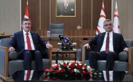 KKTC Cumhurbaşkanı Erhürman ile görüşen Cevdet Yılmaz’dan net mesaj